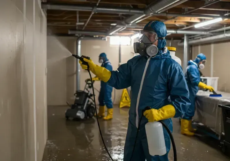 Basement Sanitization and Antimicrobial Treatment process in Salem, NC