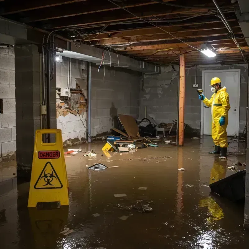 Flooded Basement Electrical Hazard in Salem, NC Property